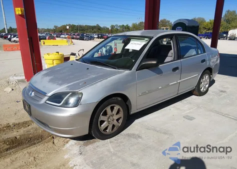 2001 Honda Civic Lx из США, поврежденный, VIN 1HGES16511L032370